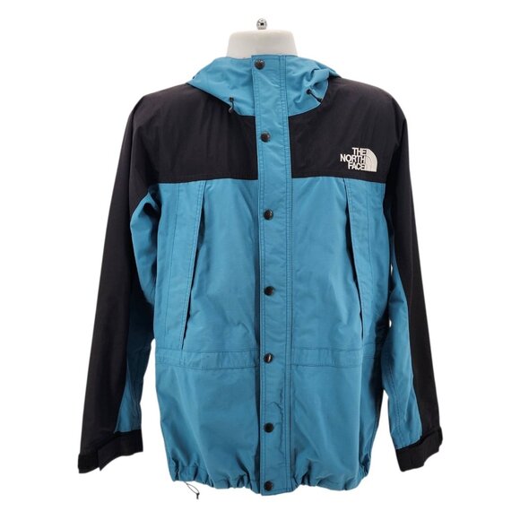 Vintage The North Face Mens Large Jacket Gore-Tex Mountain Hooded Zipper Blue - Picture 1 of 15